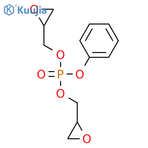 Bis[(oxiran-2-yl)methyl] phenyl phosphate structure