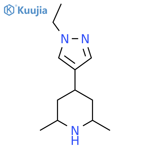 4-(1-ethyl-1H-pyrazol-4-yl)-2,6-dimethylpiperidine structure