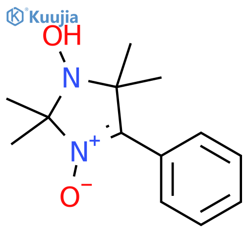 1H-Imidazol-1-yloxy,2,5-dihydro-2,2,5,5-tetramethyl-4-phenyl-, 3-oxide structure