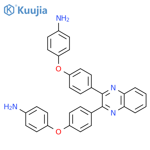 BENZENAMINE, 4,4'-[2,3-QUINOXALINEDIYLBIS(4,1-PHENYLENEOXY)]BIS- structure