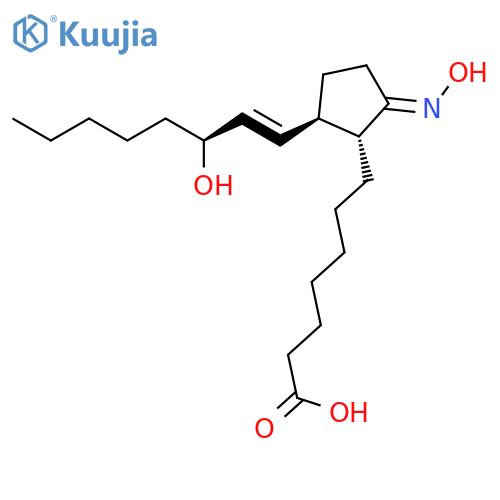 Prost-13-en-1-oic acid, 15-hydroxy-9-(hydroxyimino)-, (13E,15S)-(±)- structure