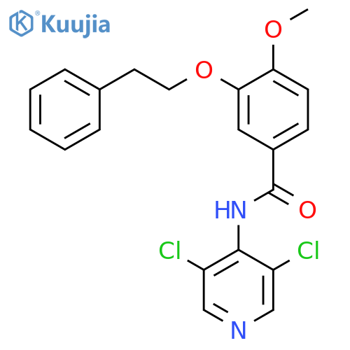 BENZAMIDE, N-(3,5-DICHLORO-4-PYRIDINYL)-4-METHOXY-3-(2-PHENYLETHOXY)- structure