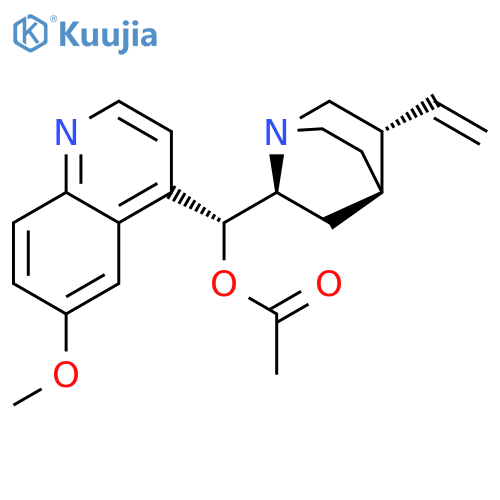 Cinchonan-9-ol,6'-methoxy-, acetate, (8a,9R)- structure