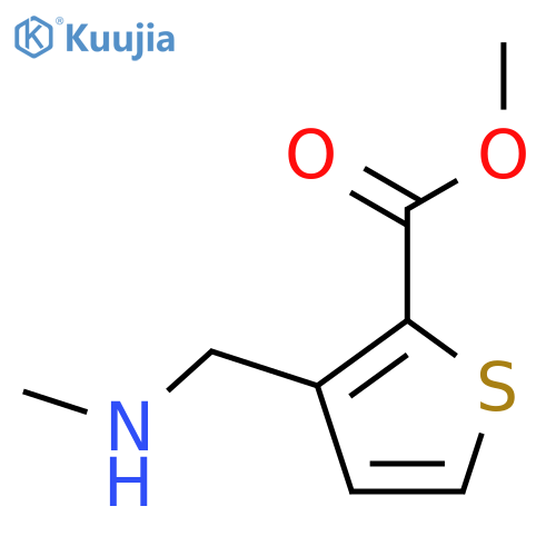 Methyl 3-[(methylamino)methyl]thiophene-2-carboxylate structure