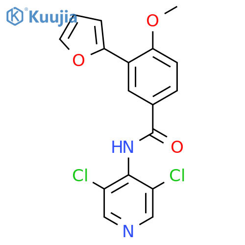 Benzamide, N-(3,5-dichloro-4-pyridinyl)-3-(2-furanyl)-4-methoxy- structure