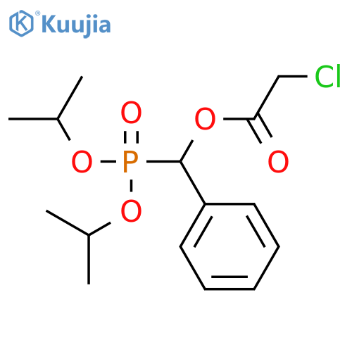 Acetic acid, chloro-, [bis(1-methylethoxy)phosphinyl]phenylmethyl ester structure