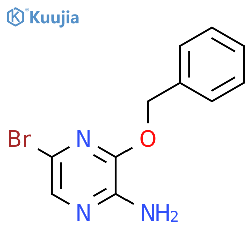 2-Amino-3-benzyloxy-5-bromopyrazine structure