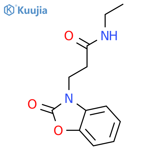 3(2H)-Benzoxazolepropanamide, N-ethyl-2-oxo- structure