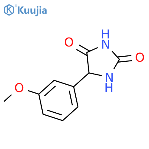 2,4-Imidazolidinedione, 5-(3-methoxyphenyl)- structure