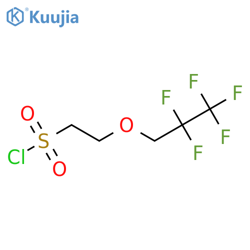 2-(2,2,3,3,3-pentafluoropropoxy)ethane-1-sulfonyl chloride structure
