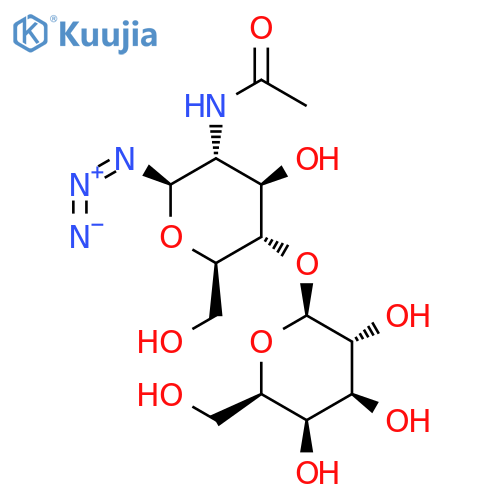 2-(Acetylamino)-2-deoxy-4-O-(β-D-galactopyranosyl)-β-D-glucopyranosyl Azide structure
