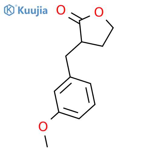 Dihydro-3-(3-methoxyphenyl)methyl-2(3H)-furanone structure