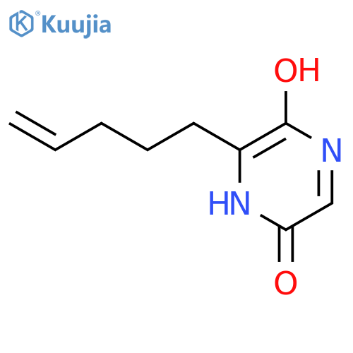2(1H)-Pyrazinone,5-hydroxy-3-(4-pentenyl)- (9CI) structure