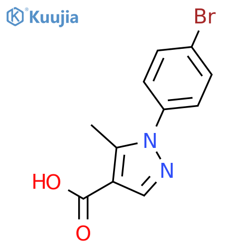 1-(4-Bromophenyl)-5-methyl-1h-pyrazole-4-carboxylic Acid structure