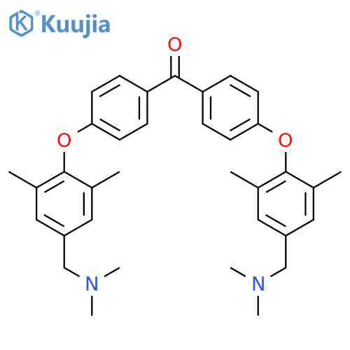 Methanone, bis[4-[4-[(dimethylamino)methyl]-2,6-dimethylphenoxy]phenyl]- structure