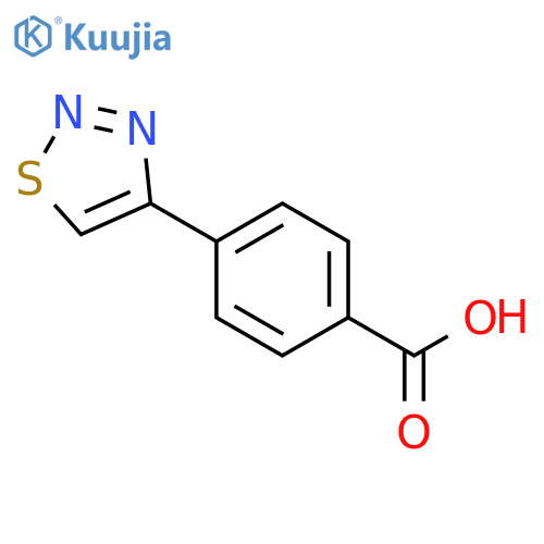4-(1,2,3-Thiadiazol-4-yl)benzoic acid structure