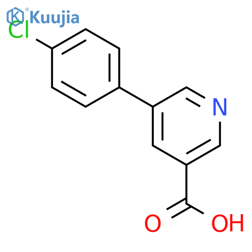 5-(4-Chlorophenyl)nicotinic acid structure