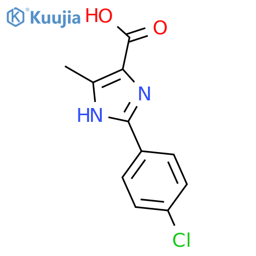 2-(4-chlorophenyl)-5-methyl-1h-imidazole-4-carboxylic Acid structure