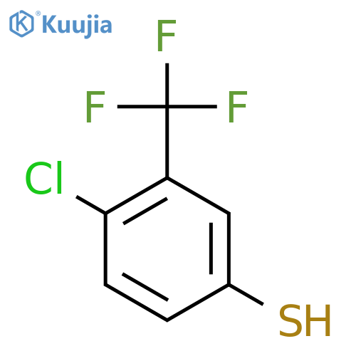 4-Chloro-3-trifluoromethyl-benzenethiol structure