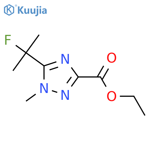 ethyl 5-(2-fluoropropan-2-yl)-1-methyl-1H-1,2,4-triazole-3-carboxylate structure