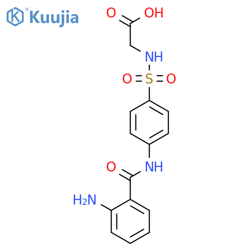 Glycine, N-[[4-[(2-aminobenzoyl)amino]phenyl]sulfonyl]- structure