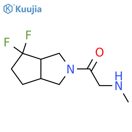 1-(4,4-difluorohexahydrocyclopenta[c]pyrrol-2(1H)-yl)-2-(methylamino)ethan-1-one structure