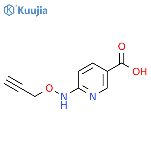 6-[(Prop-2-yn-1-yloxy)amino]pyridine-3-carboxylic acid structure