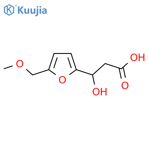 3-Hydroxy-3-[5-(methoxymethyl)furan-2-yl]propanoic acid structure