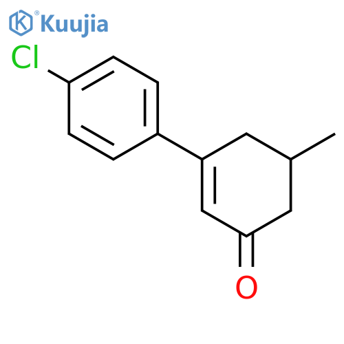 2-Cyclohexen-1-one, 3-(4-chlorophenyl)-5-methyl- structure