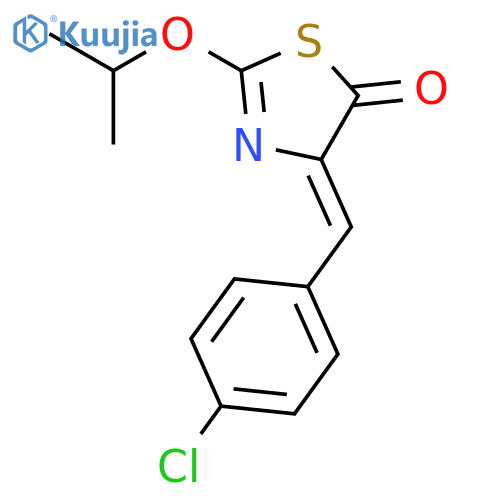 5(4H)-Thiazolone, 4-[(4-chlorophenyl)methylene]-2-(1-methylethoxy)- structure