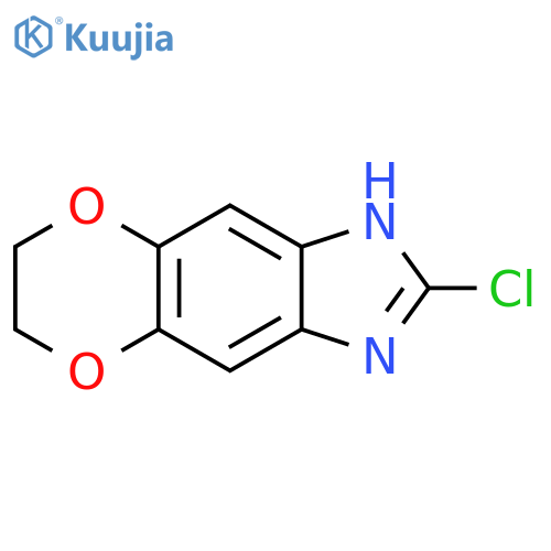 1H-[1,4]Dioxino[2,3-f]benzimidazole, 2-chloro-6,7-dihydro- structure