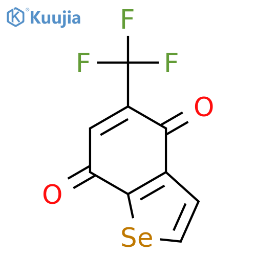 Benzo[b]selenophene-4,7-dione, 5-(trifluoromethyl)- structure