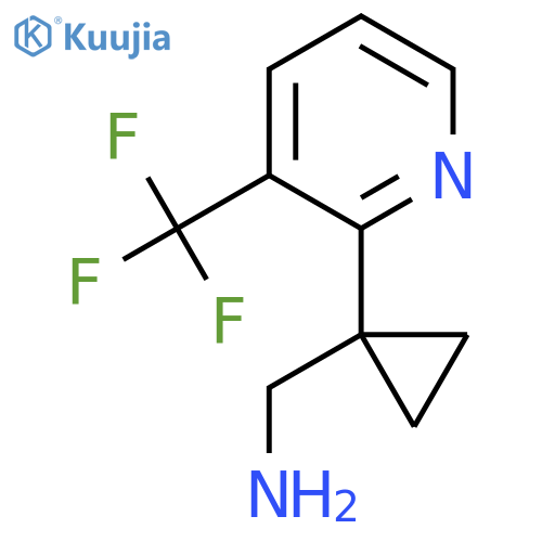 {1-[3-(Trifluoromethyl)pyridin-2-yl]cyclopropyl}methanamine structure