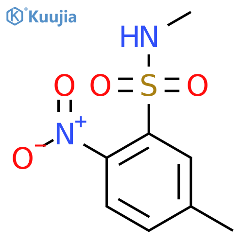 N,5-dimethyl-2-nitrobenzene-1-sulfonamide structure