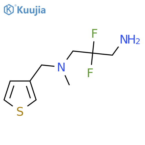 (3-Amino-2,2-difluoropropyl)(methyl)[(thiophen-3-yl)methyl]amine structure