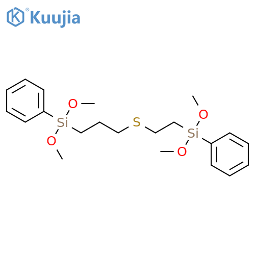 2,11-Dioxa-6-thia-3,10-disiladodecane, 3,10-dimethoxy-3,10-diphenyl- structure