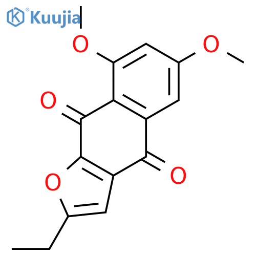 Naphtho[2,3-b]furan-4,9-dione, 2-ethyl-6,8-dimethoxy- structure