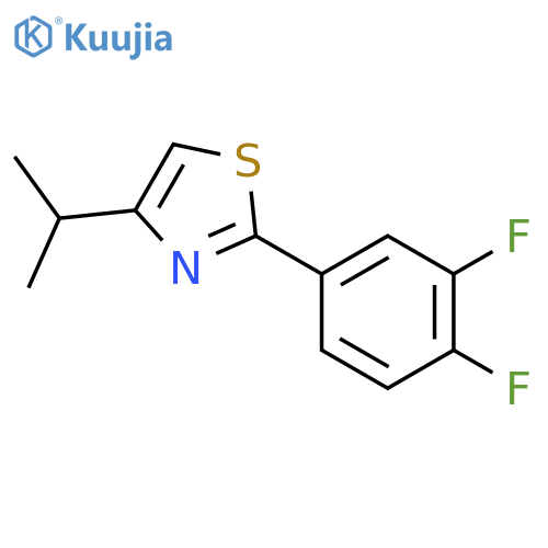 2-(3,4-Difluorophenyl)-4-(propan-2-yl)-1,3-thiazole structure