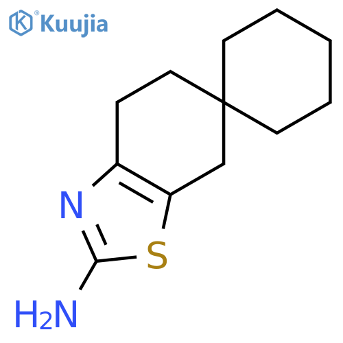 Spiro[benzothiazole-6(5H),1'-cyclohexan]-2-amine, 4,7-dihydro- structure