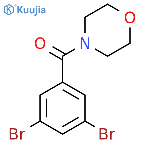 (3,5-Dibromophenyl)(morpholino)methanone structure