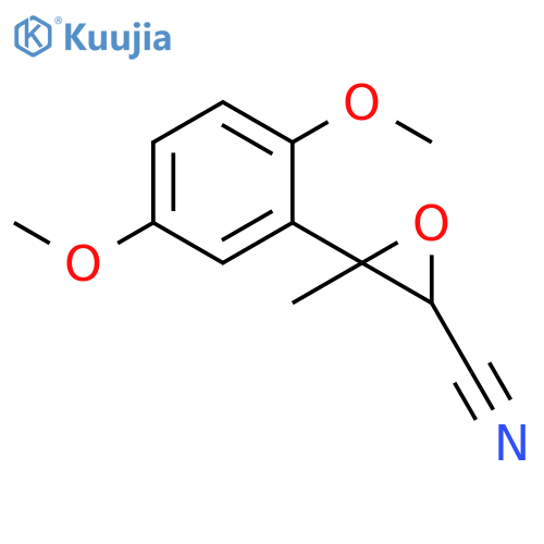 2-Oxiranecarbonitrile, 3-(2,5-dimethoxyphenyl)-3-methyl- structure