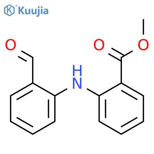 BENZOIC ACID, 2-[(2-FORMYLPHENYL)AMINO]-, METHYL ESTER structure