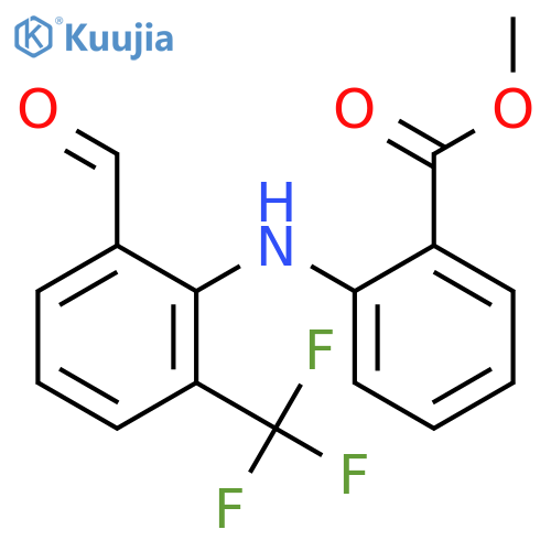 Benzoic acid, 2-[[2-formyl-6-(trifluoromethyl)phenyl]amino]-, methyl ester structure