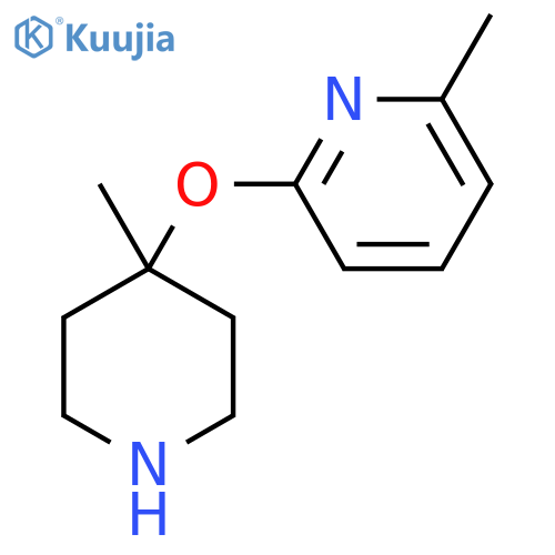 2-Methyl-6-[(4-methylpiperidin-4-yl)oxy]pyridine structure