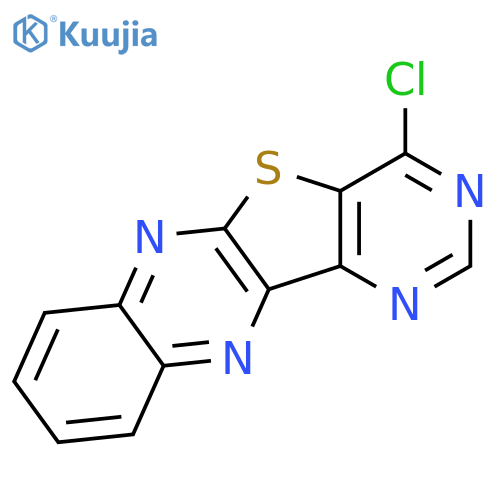 Pyrimido[4',5':4,5]thieno[2,3-b]quinoxaline, 4-chloro- structure