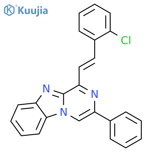 Pyrazino[1,2-a]benzimidazole, 1-[2-(2-chlorophenyl)ethenyl]-3-phenyl- structure
