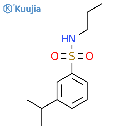 3-(propan-2-yl)-N-propylbenzene-1-sulfonamide structure