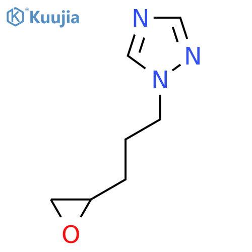 1-3-(oxiran-2-yl)propyl-1H-1,2,4-triazole structure