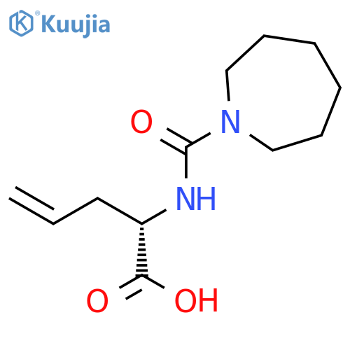 4-Pentenoic acid, 2-[[(hexahydro-1H-azepin-1-yl)carbonyl]amino]-, (S)- structure