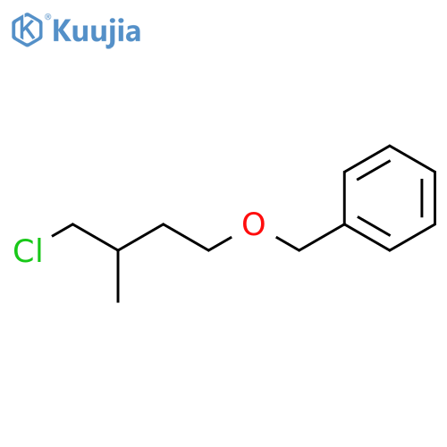 Benzene, [(4-chloro-3-methylbutoxy)methyl]- structure